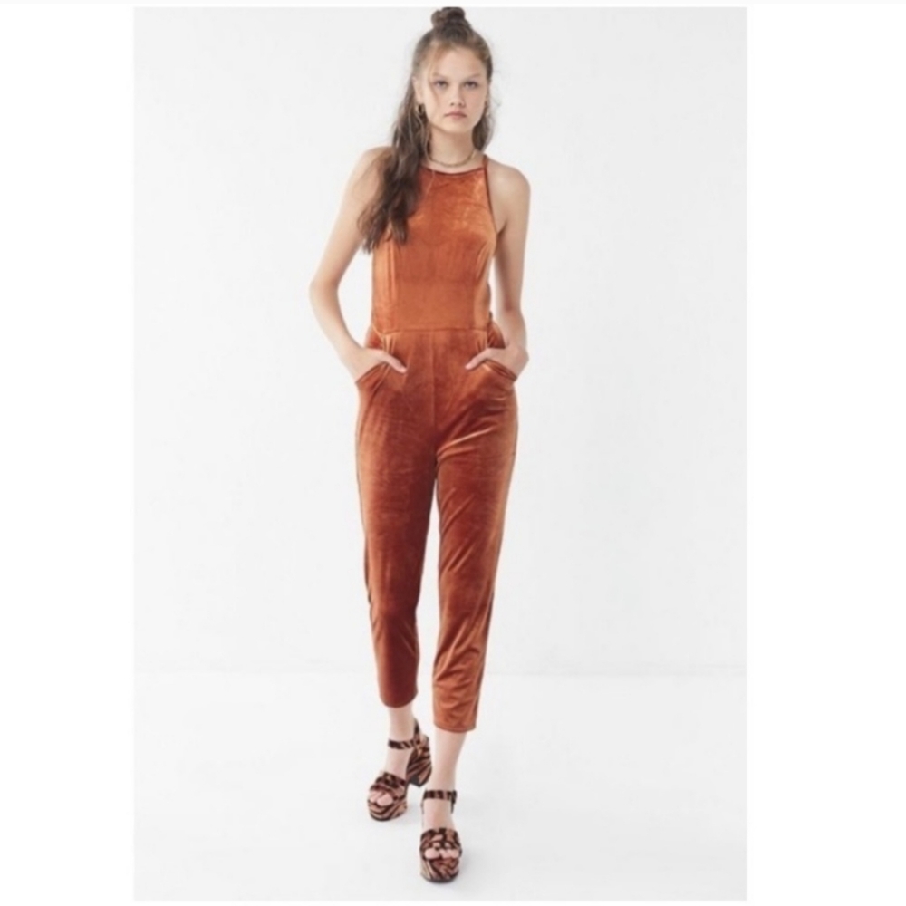 UO Naomi velvet jumpsuit
